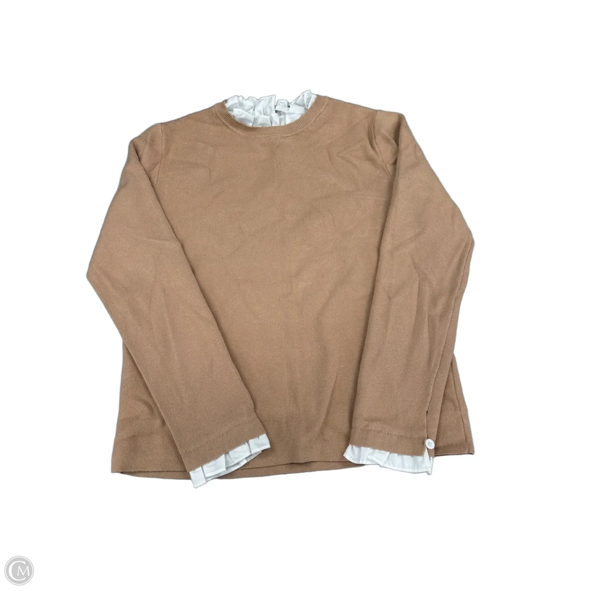 Sweater By Zesica In Tan, Size: M