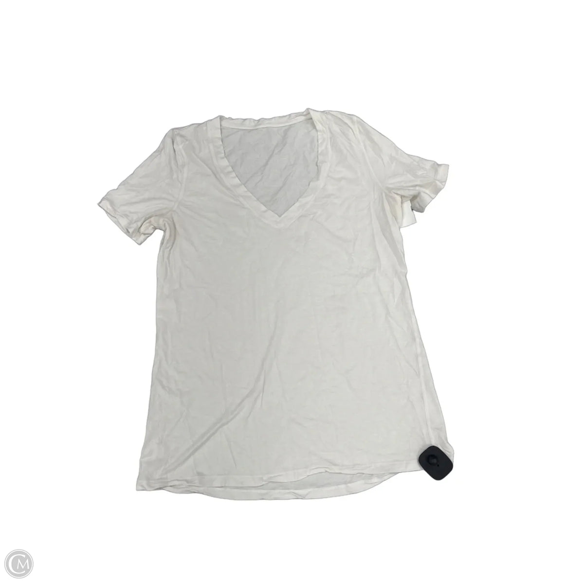 Top Short Sleeve By Lululemon In White, Size: M