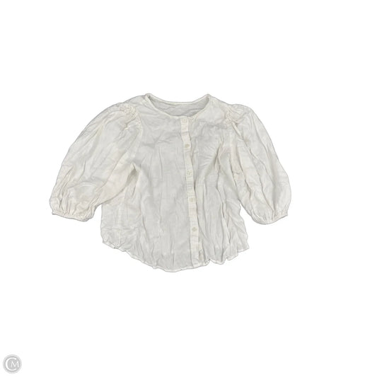 Top 3/4 Sleeve By Cme In White, Size: S
