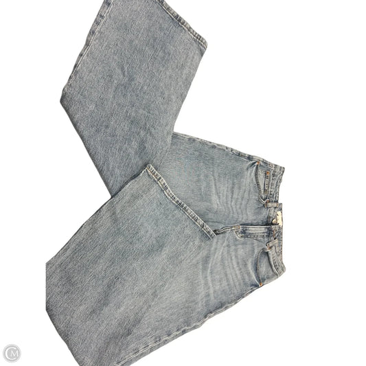 Jeans Wide Leg By H&m In Blue Denim, Size: 4