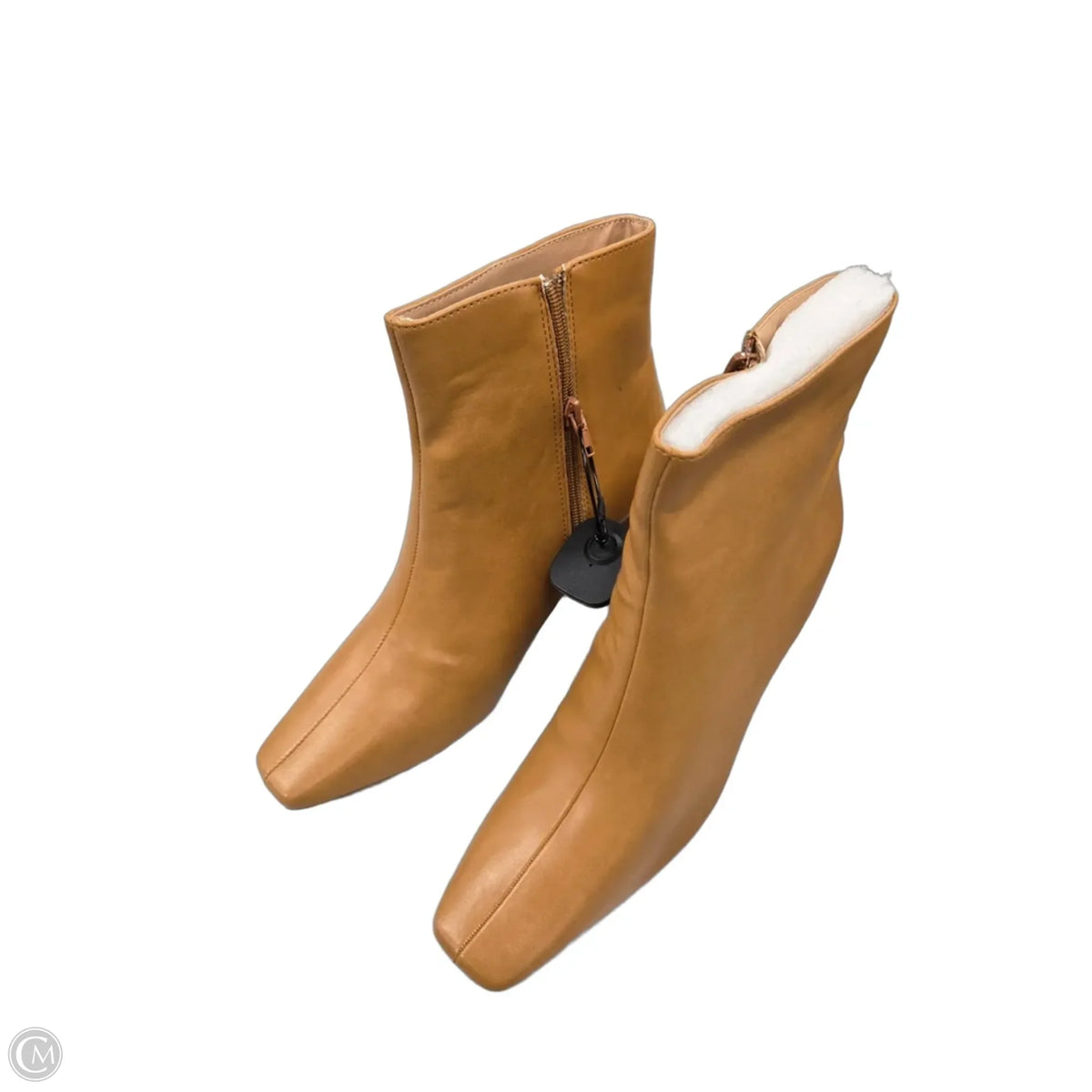 Boots Ankle Heels By Cmf In Beige, Size: 11