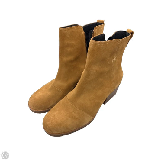 Boots Ankle Heels By Sorel In Brown, Size: 11