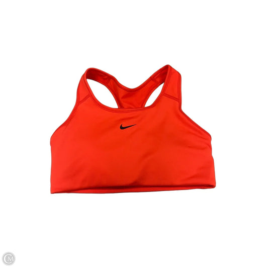 Athletic Bra By Nike Apparel In Orange, Size: M