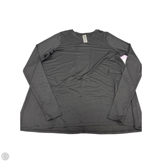 Athletic Top Long Sleeve Crewneck By Mono B In Black, Size: S