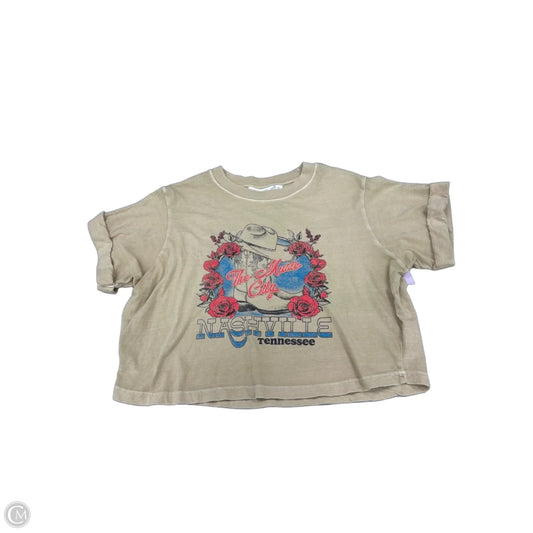 Top Short Sleeve By Altard State In Yellow, Size: M