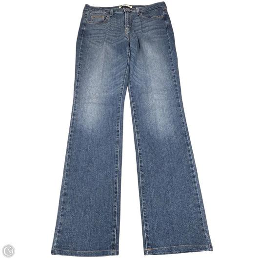 Jeans Straight By Levis In Blue Denim, Size: 10