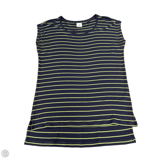 Top Short Sleeve By Cabi In Blue & Green, Size: Xs