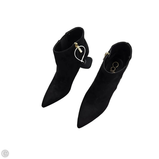 Boots Ankle Heels By Calvin Klein In Black, Size: 9.5