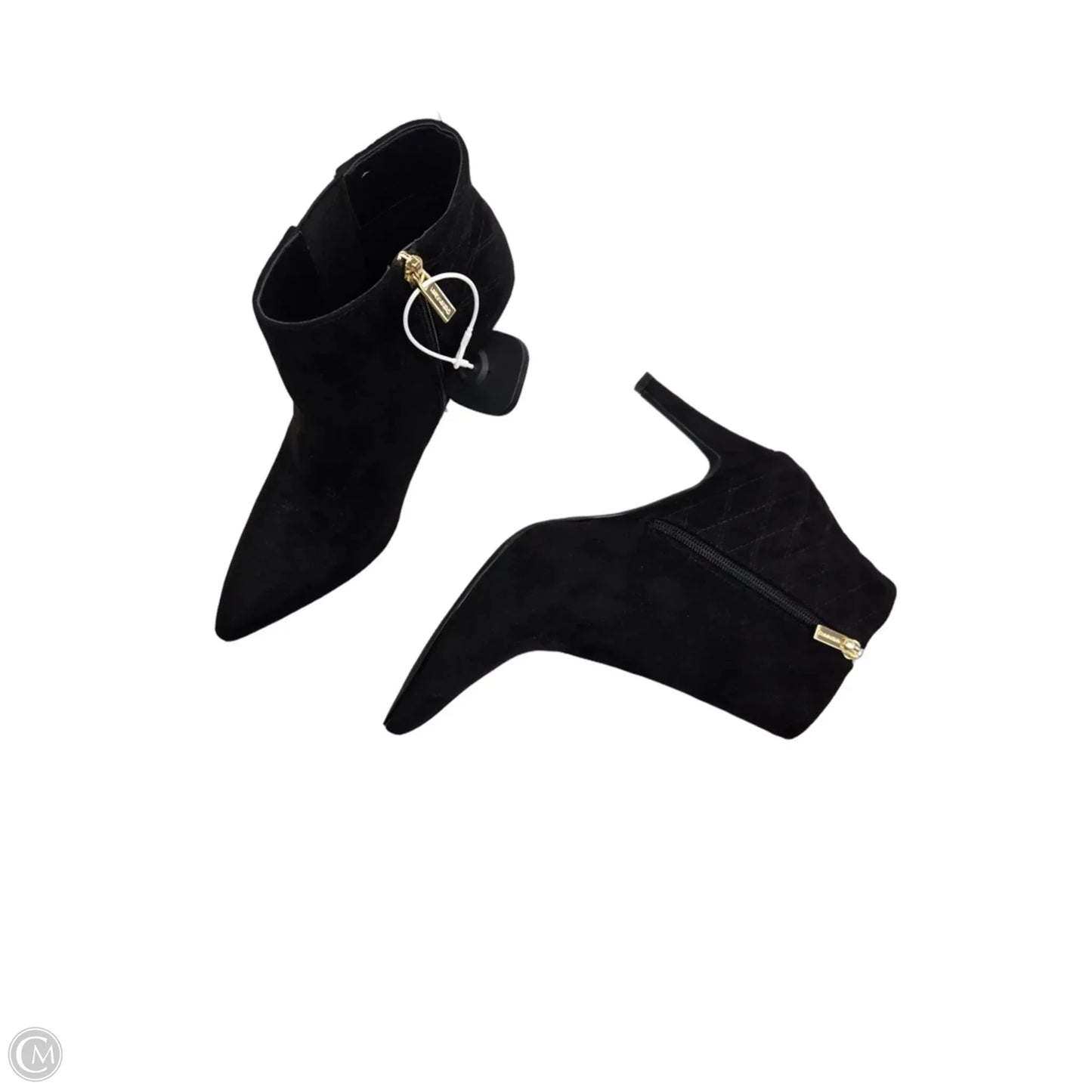 Boots Ankle Heels By Calvin Klein In Black, Size: 9.5