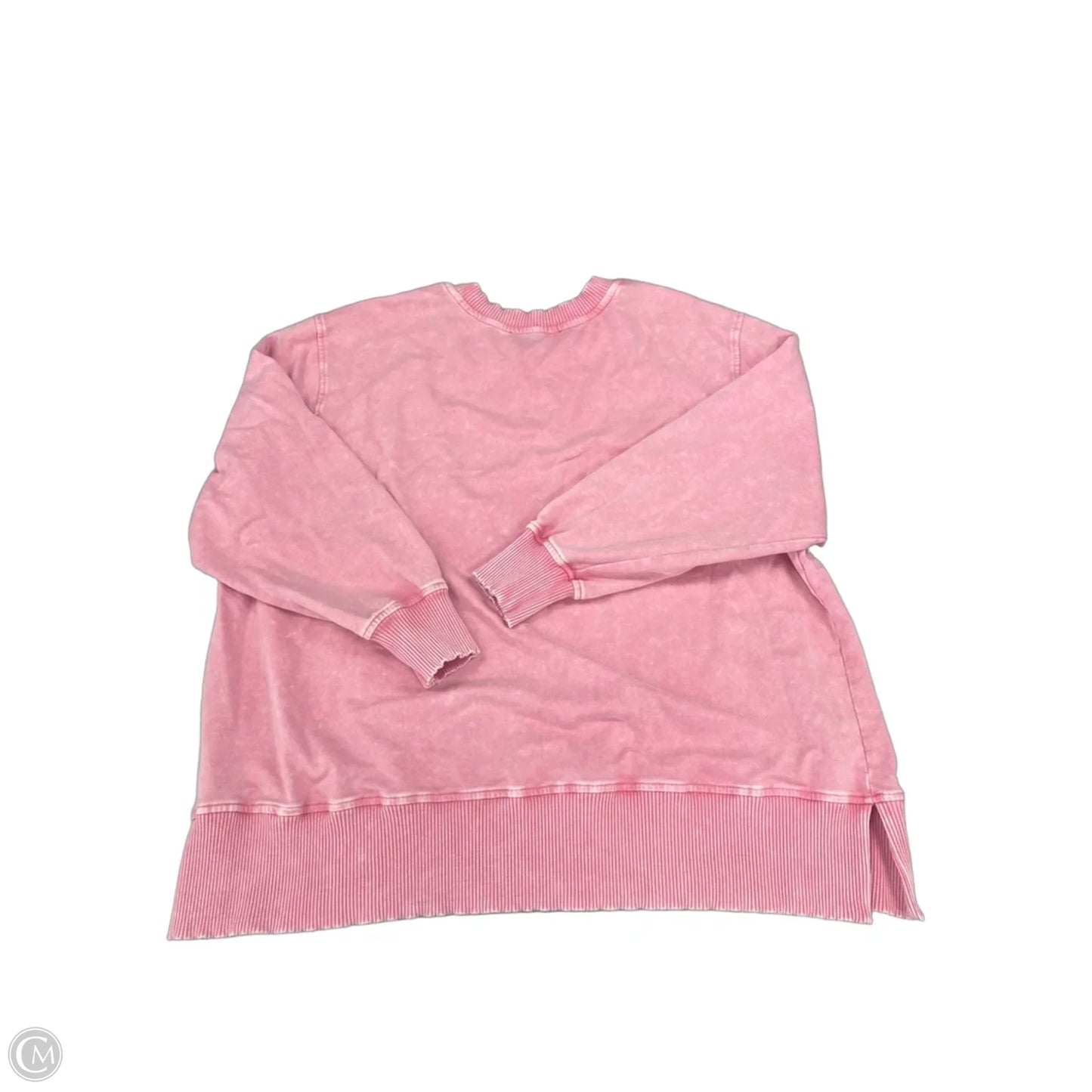 Top Long Sleeve By Jane And Delancey In Pink, Size: 1x