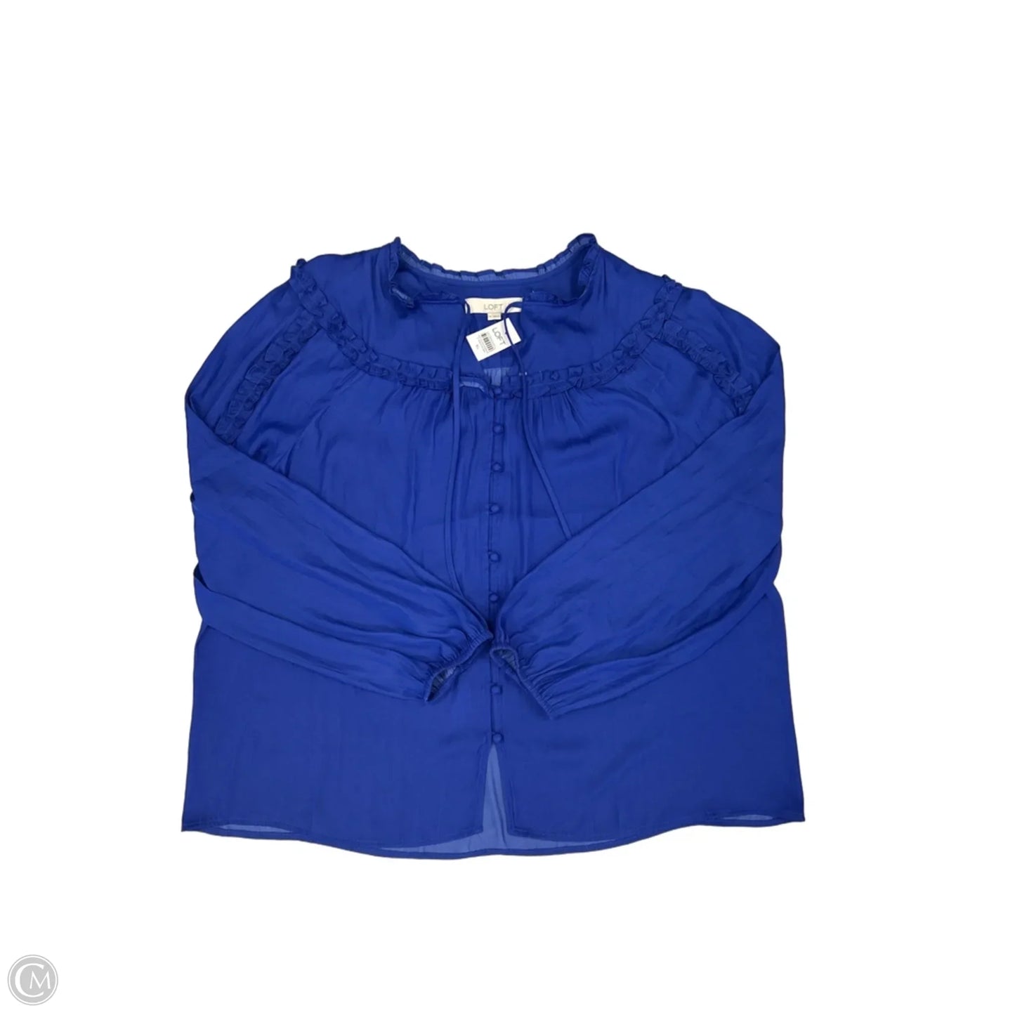 Top Long Sleeve By Loft In Blue, Size: Xl