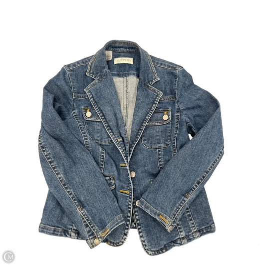 Jacket Denim By Jones New York In Blue Denim, Size: Mp