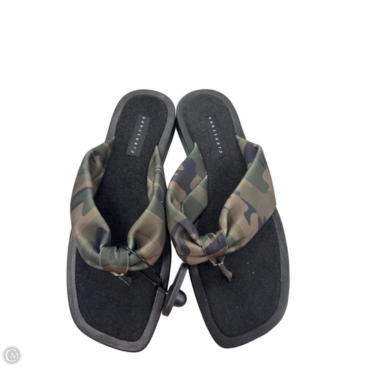 Sandals Flip Flops By Sanctuary In Black, Size: 8.5