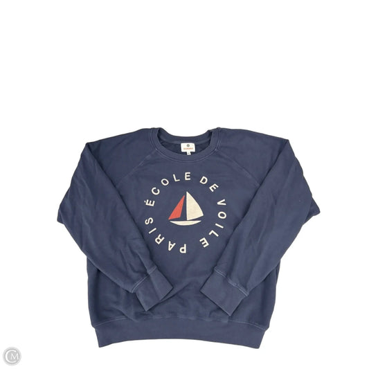 Top Long Sleeve By Sundry In Navy, Size: S