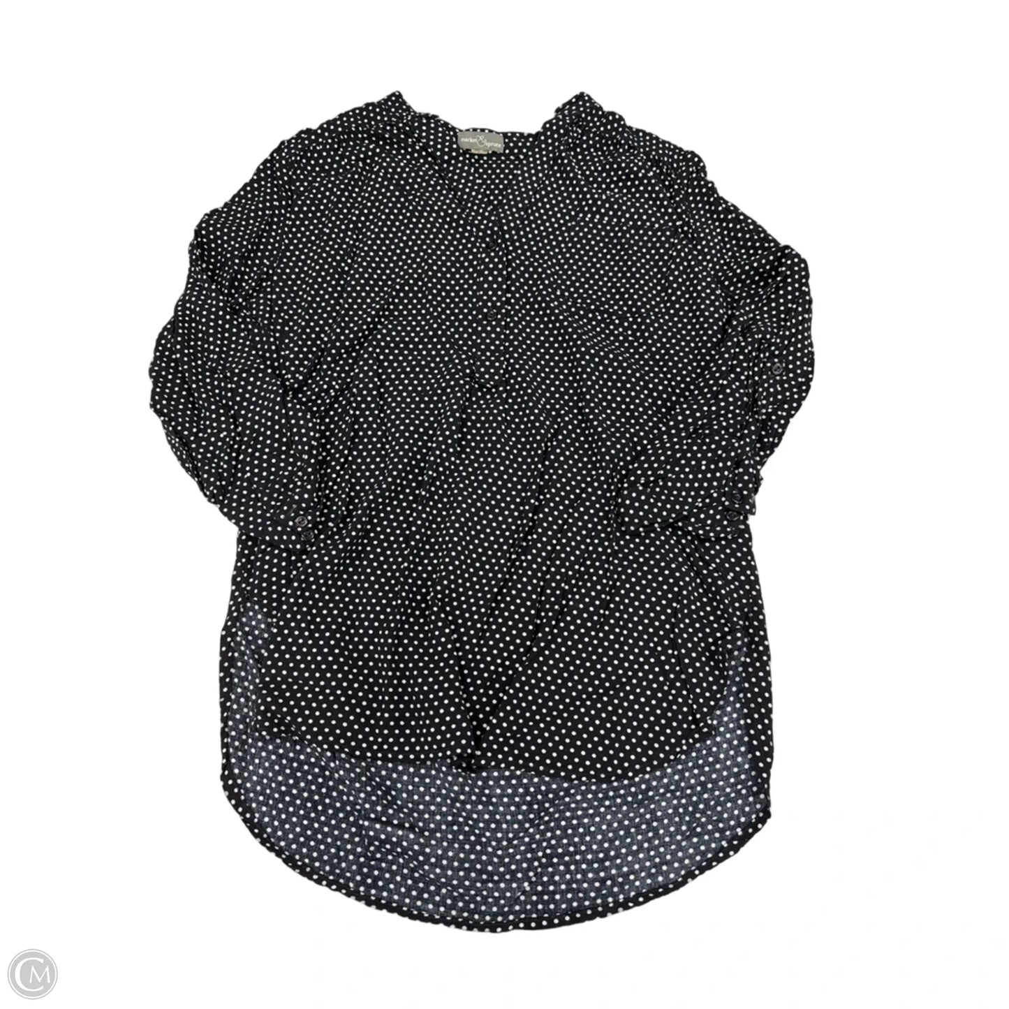 Top 3/4 Sleeve By Market & Spruce In Navy, Size: L