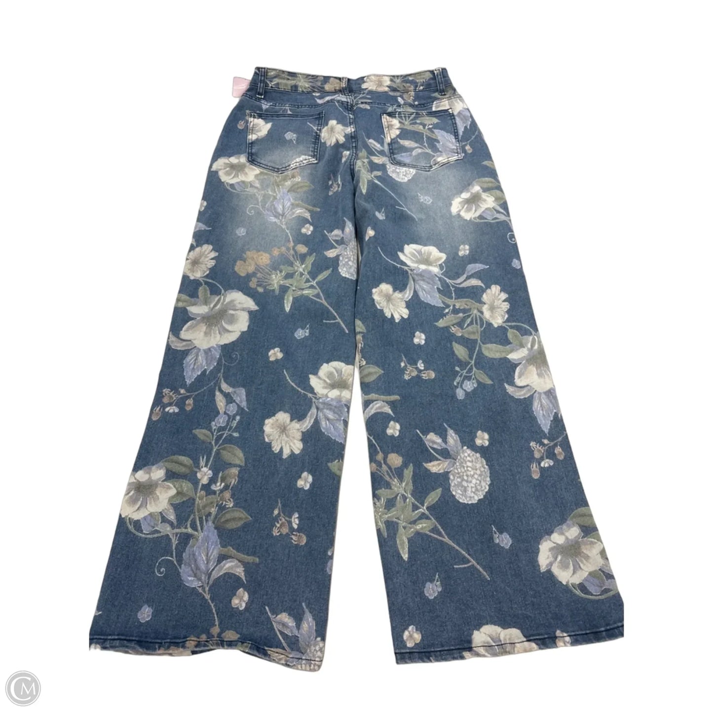 Jeans Straight By Vera Bradley In Floral Print, Size: 12
