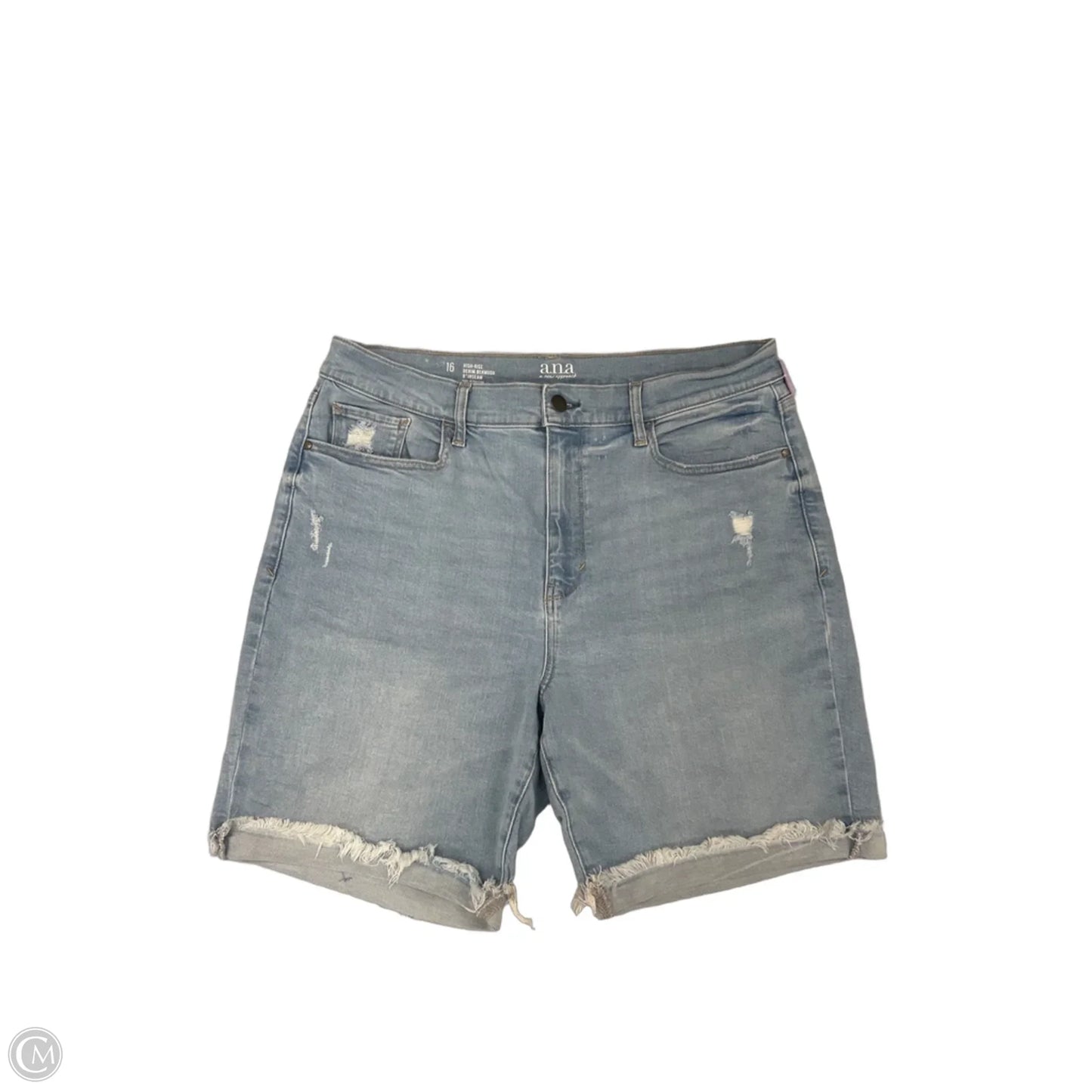 Shorts By Ana In Blue Denim, Size: 16