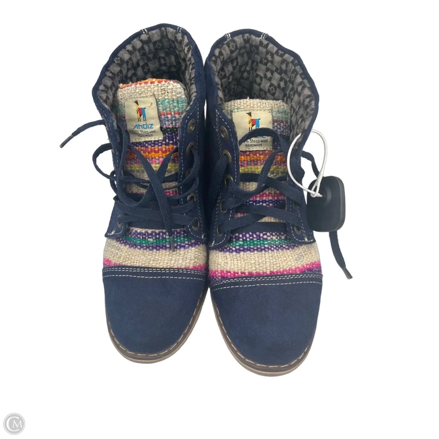 Boots Ankle Flats By Cmc In Navy, Size: 7.5