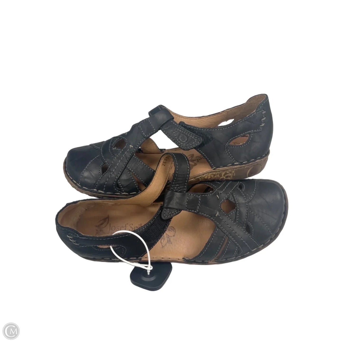 Sandals Flats By Josef Seibel In Black, Size: 7.5