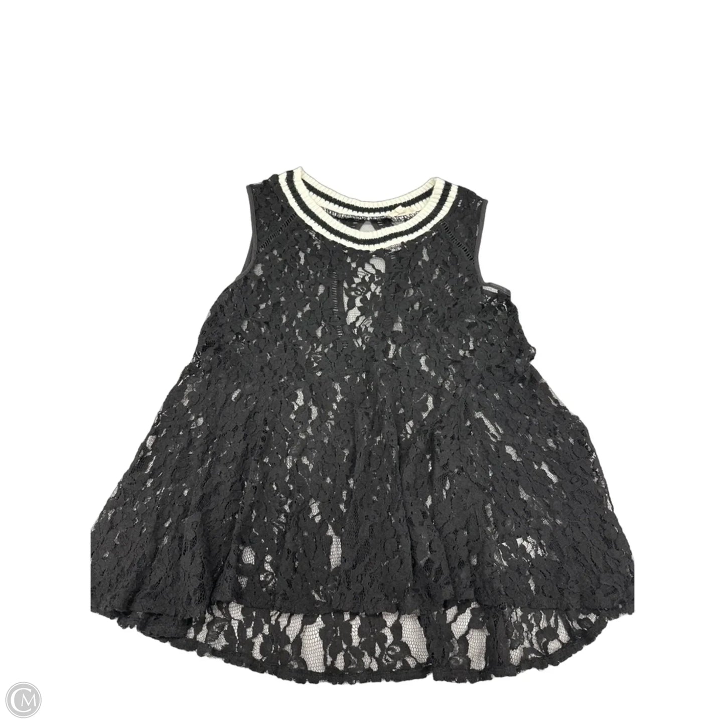 Top Sleeveless By Oddi In Black, Size: M