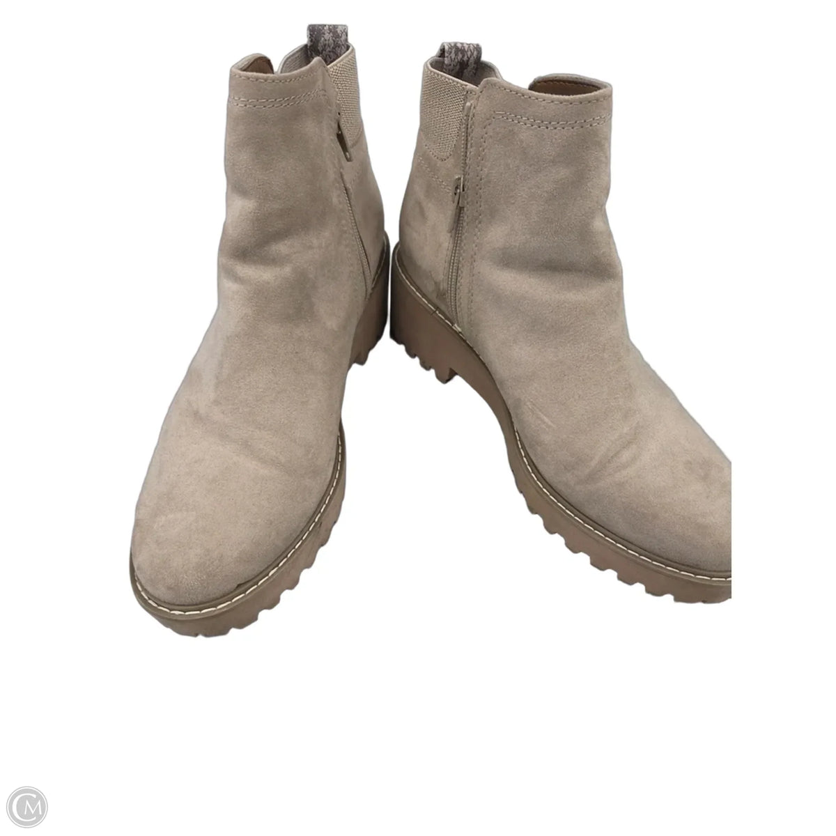 Boots Ankle Flats By Universal Thread In Tan, Size: 9.5