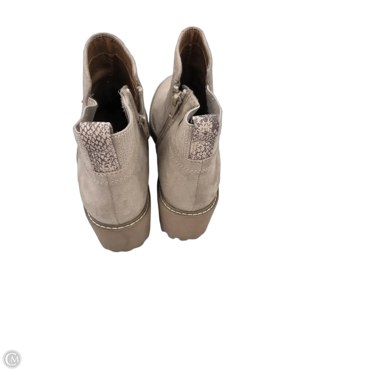Boots Ankle Flats By Universal Thread In Tan, Size: 9.5