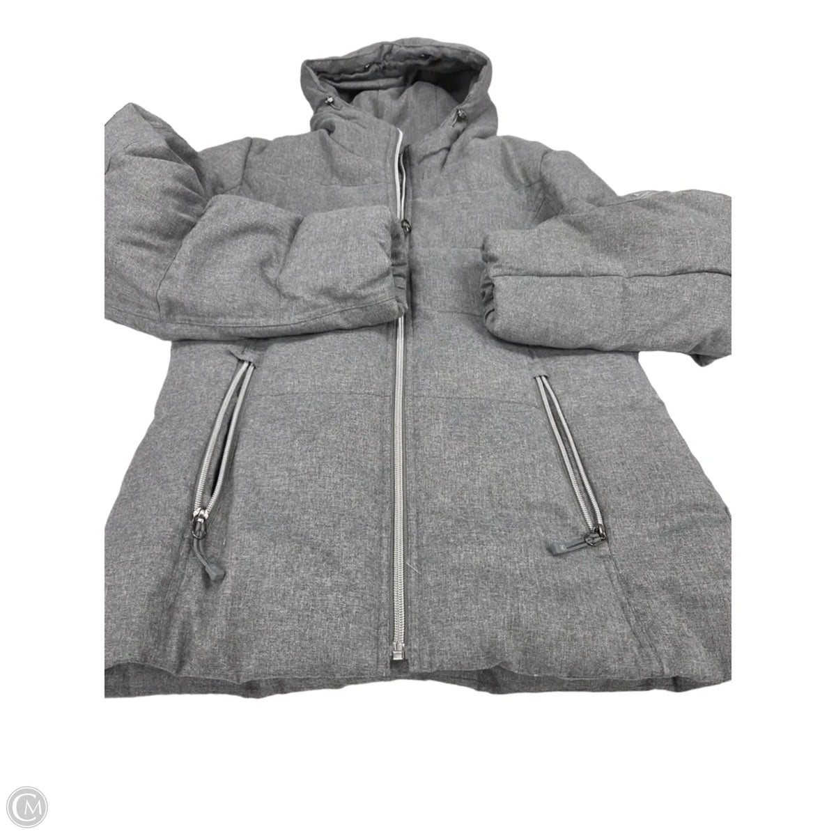 Jacket Puffer & Quilted By Cmc In Grey, Size: S