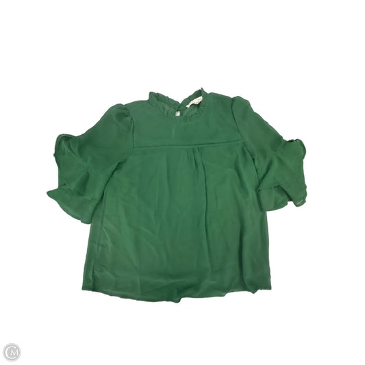 Top Short Sleeve By Monteau In Green, Size: L