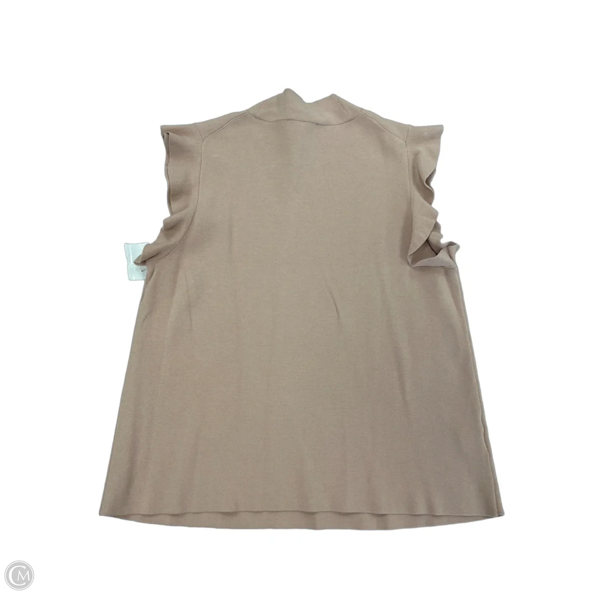 Top Short Sleeve By Ann Taylor In Peach, Size: L