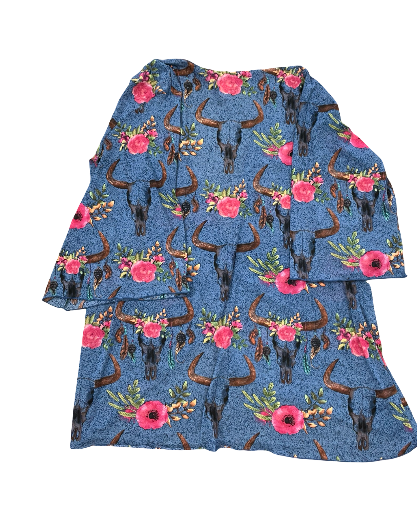 Cardigan By Lucky & Blessed In Blue, Size:Xl