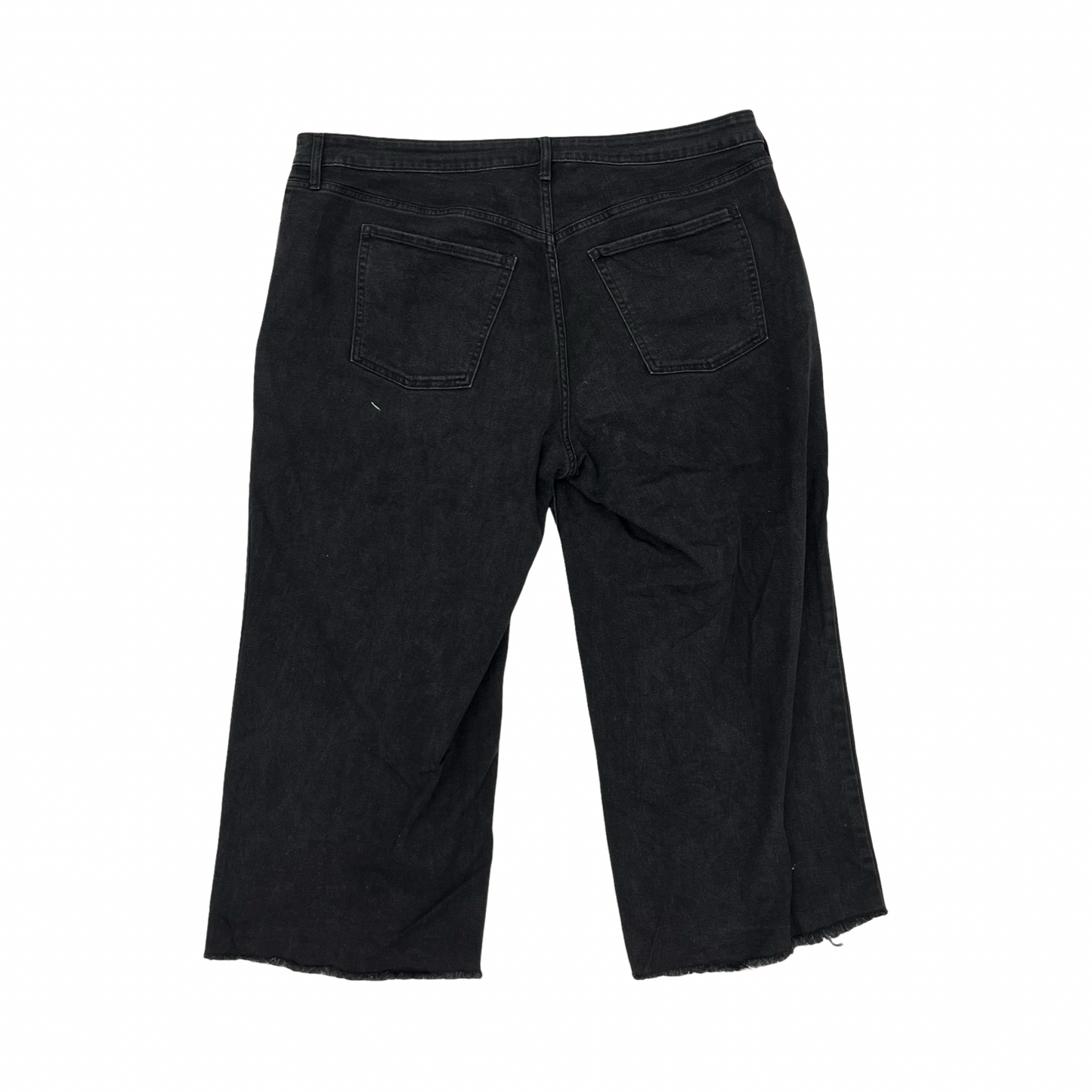 Jeans Wide Leg By Old Navy In Black Denim, Size:20