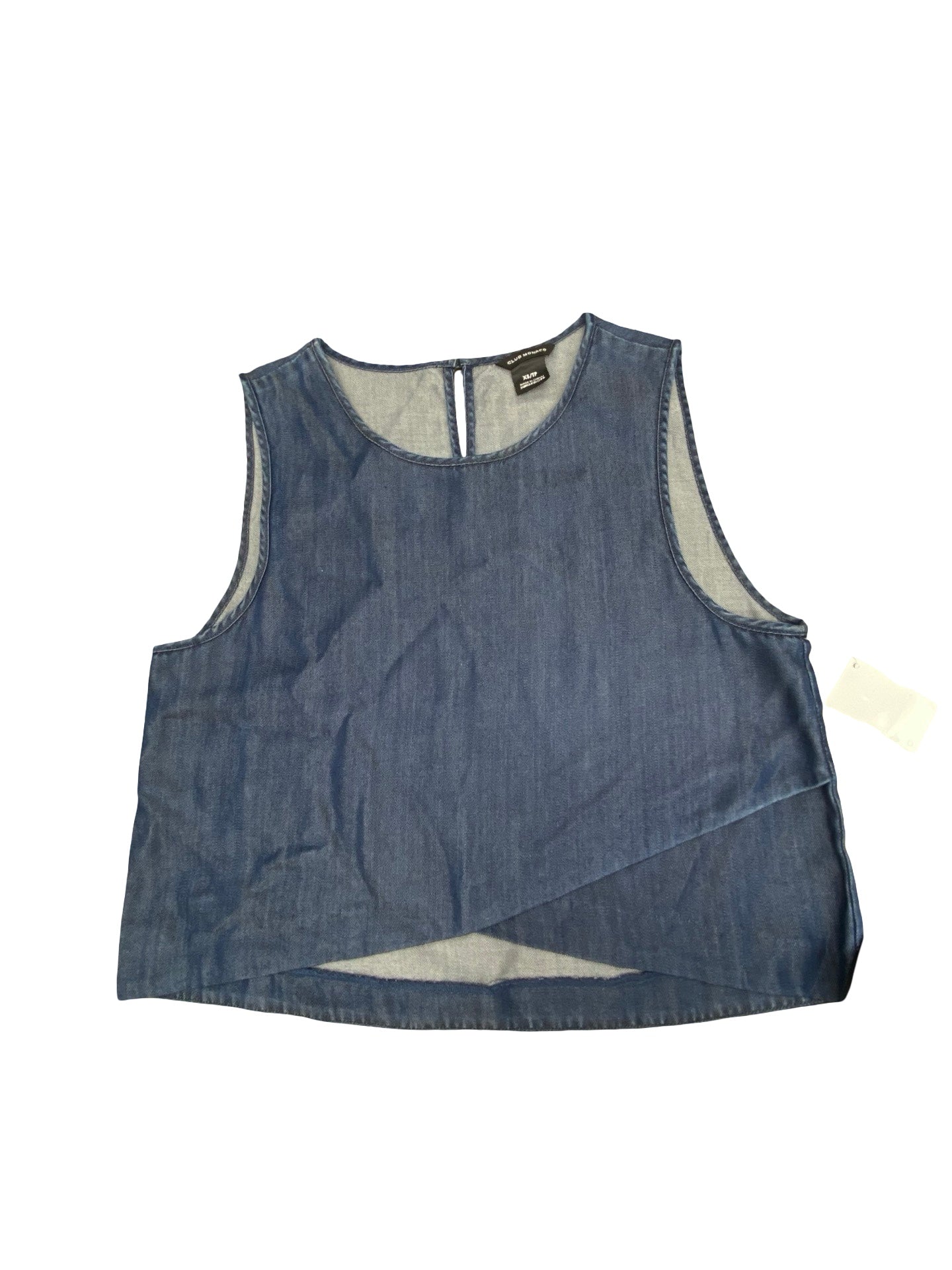 Top Sleeveless By Club Monaco In Blue, Size:Xs