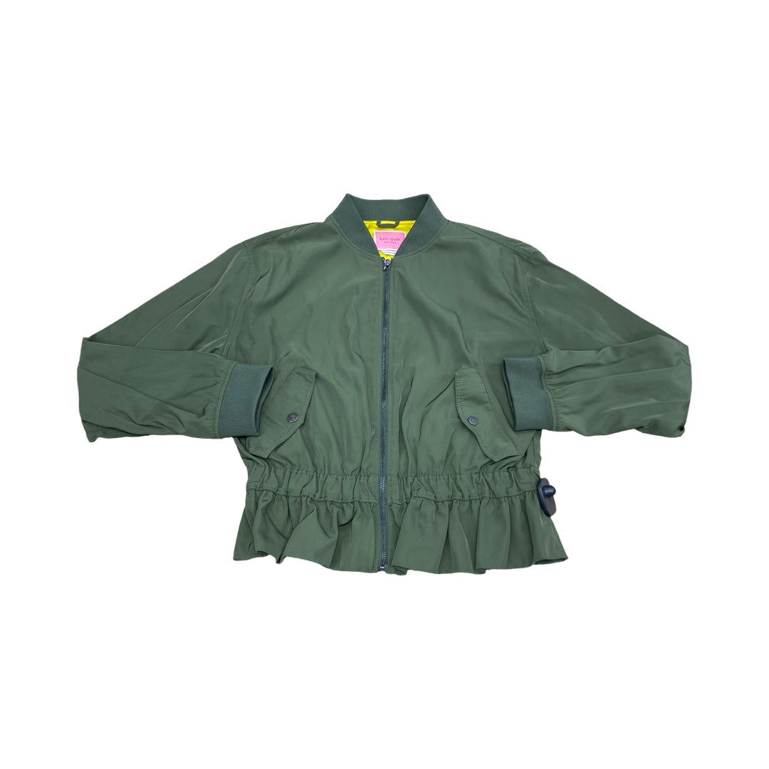 Jacket Designer By Kate Spade In Green, Size:M