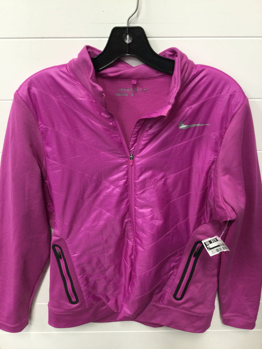 Athletic Jacket By Nike Apparel In Pink, Size:L