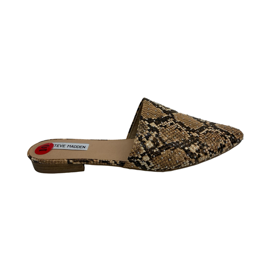 Shoes Flats By Steve Madden In Snakeskin Print, Size:10