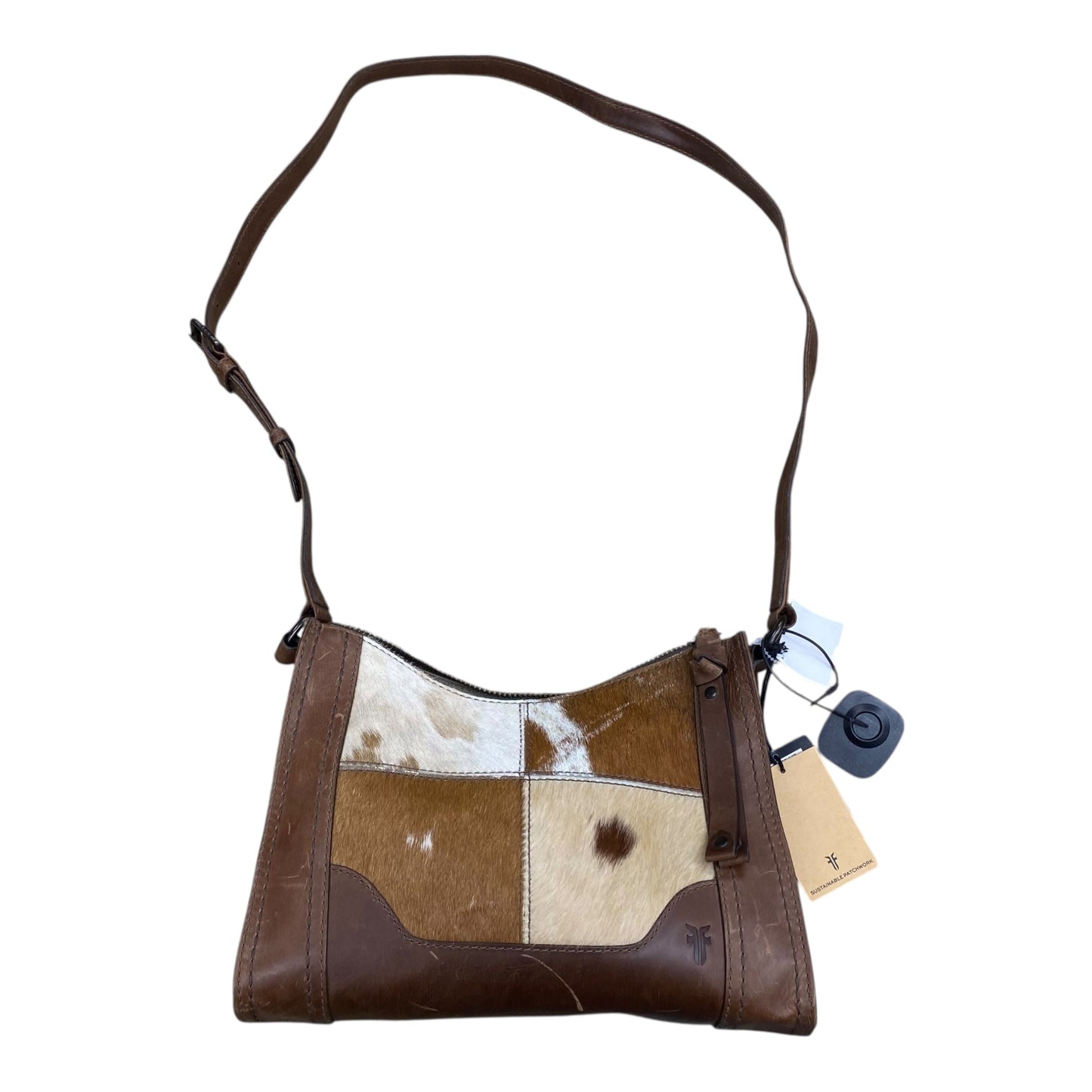 Handbag Designer By Frye In Animal Print, Size:Medium