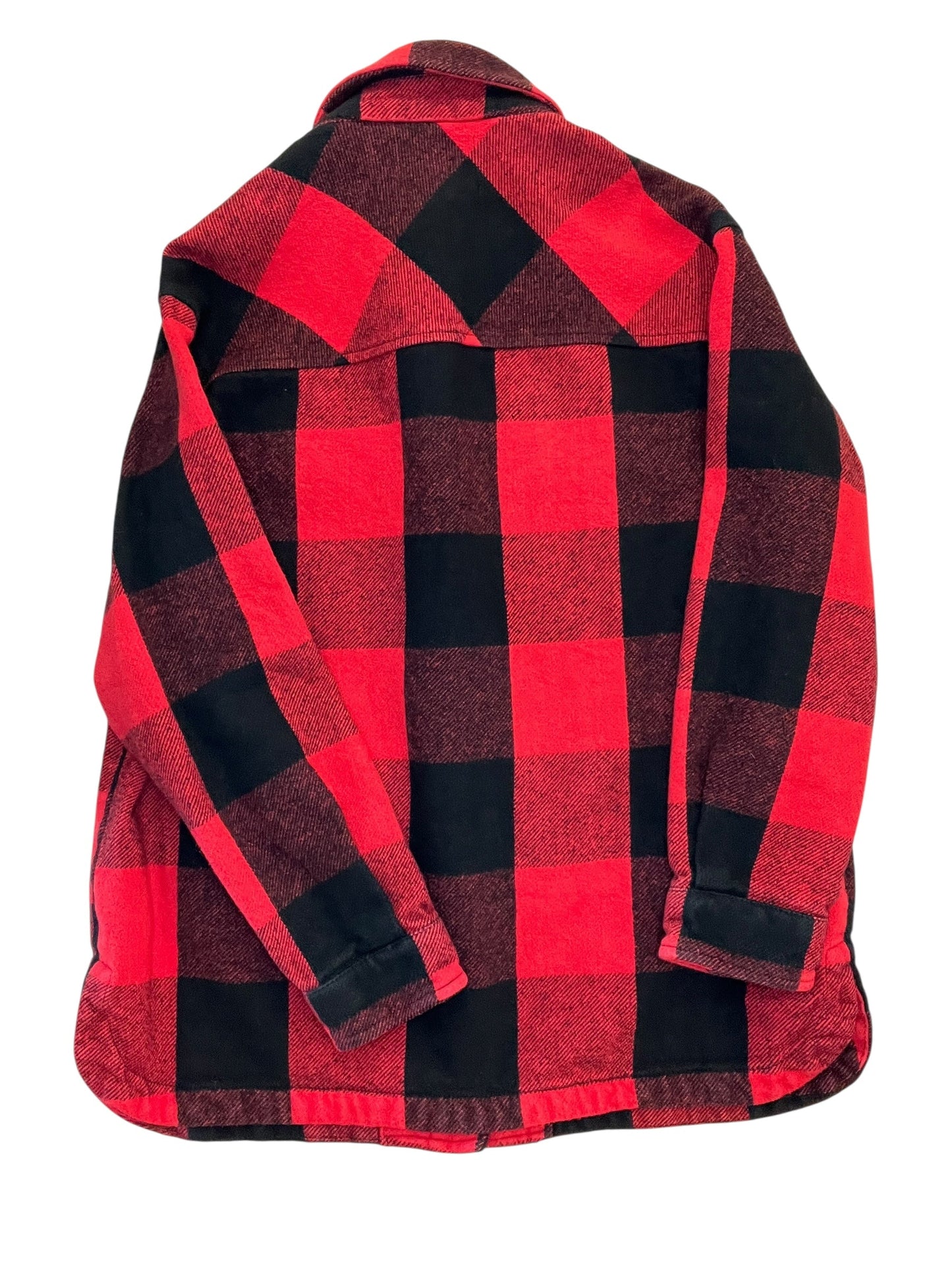 Jacket Shirt By Lucky Brand In Black & Red, Size:S