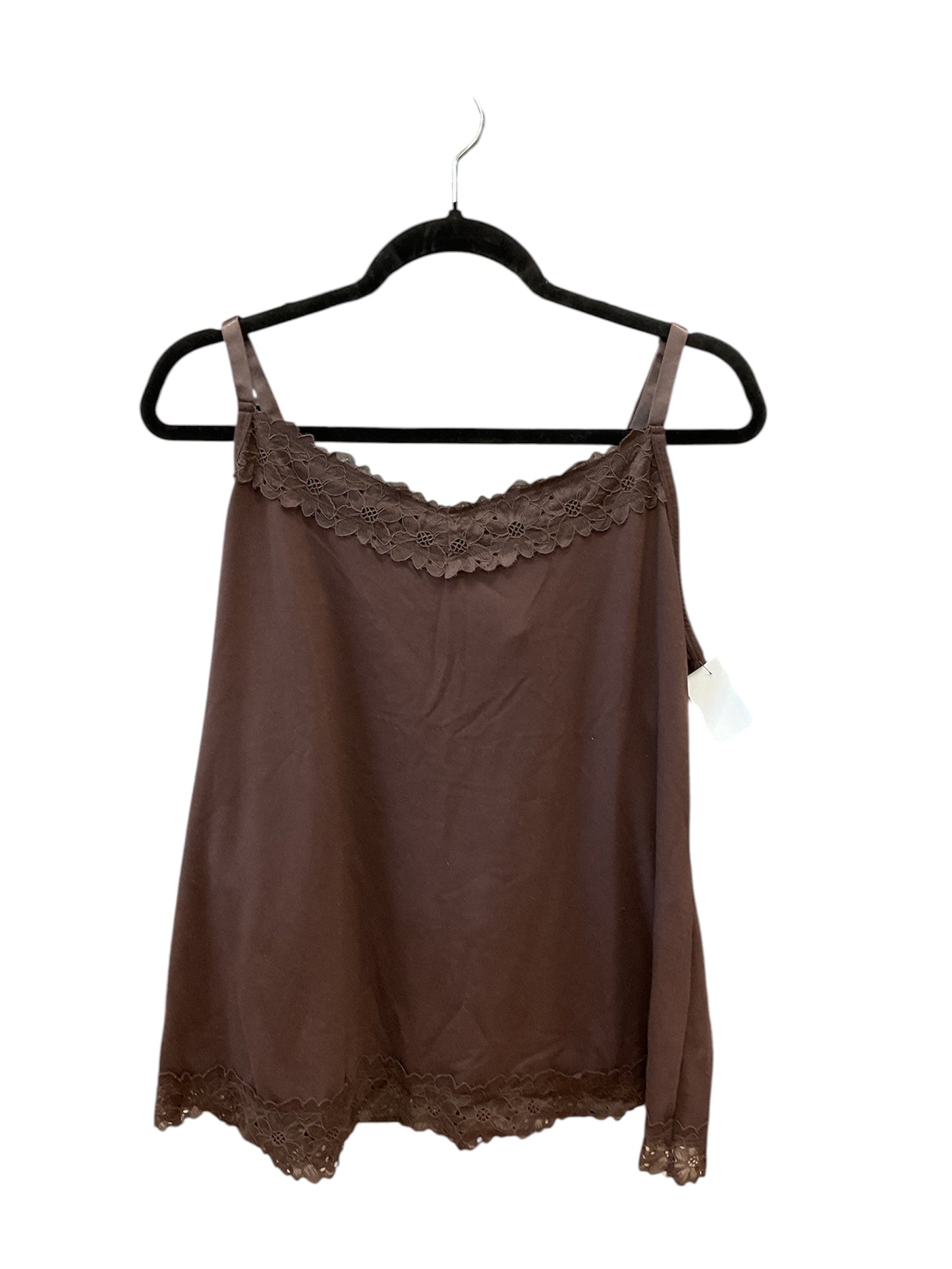 Tank Top By Cato In Brown, Size:18