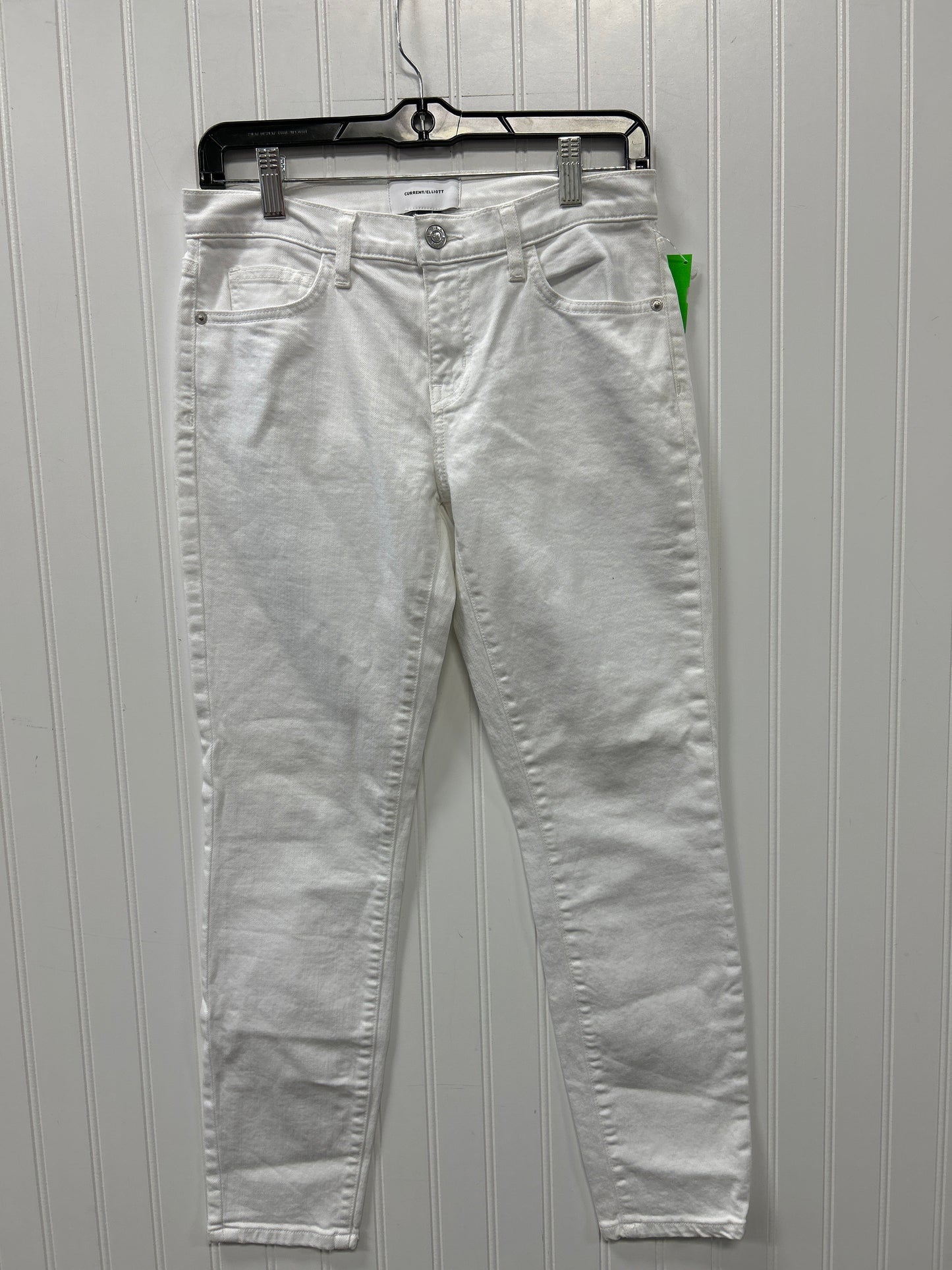 Jeans Skinny By Current/Elliott In White Denim, Size:2