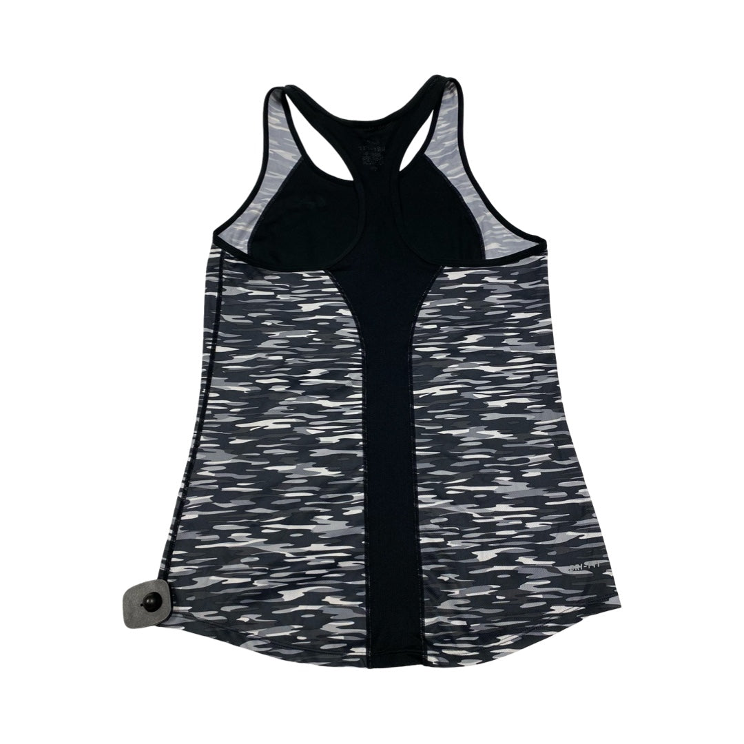 Athletic Tank Top By Nike In Black & Grey, Size:S