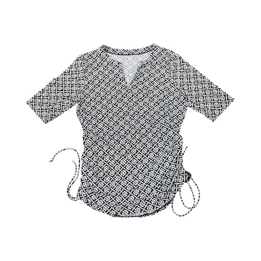 Swimwear Cover-Up By Lands End In Black & White, Size:M