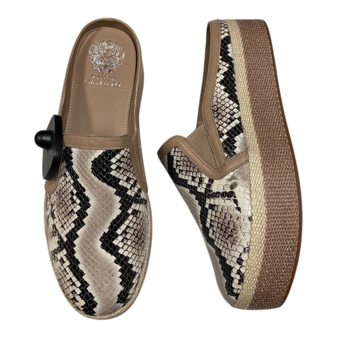 Shoes Flats By Vince Camuto In Snakeskin Print, Size:8