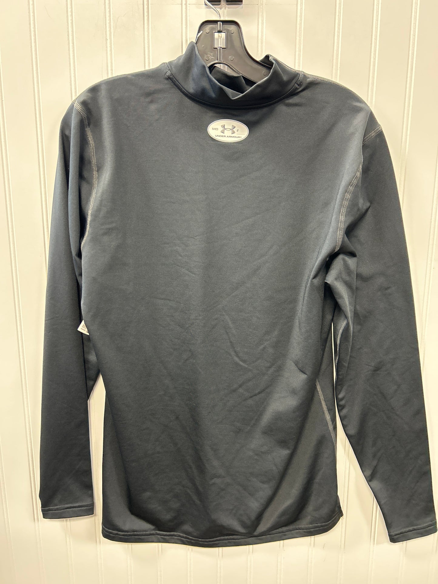 Athletic Top Ls Collar By Under Armour In Black, Size:M