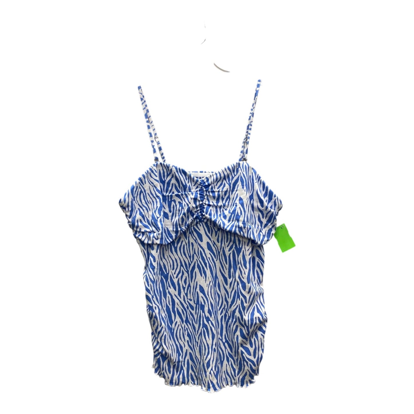 Top Sleeveless By Target-Designer In Blue & White, Size:L