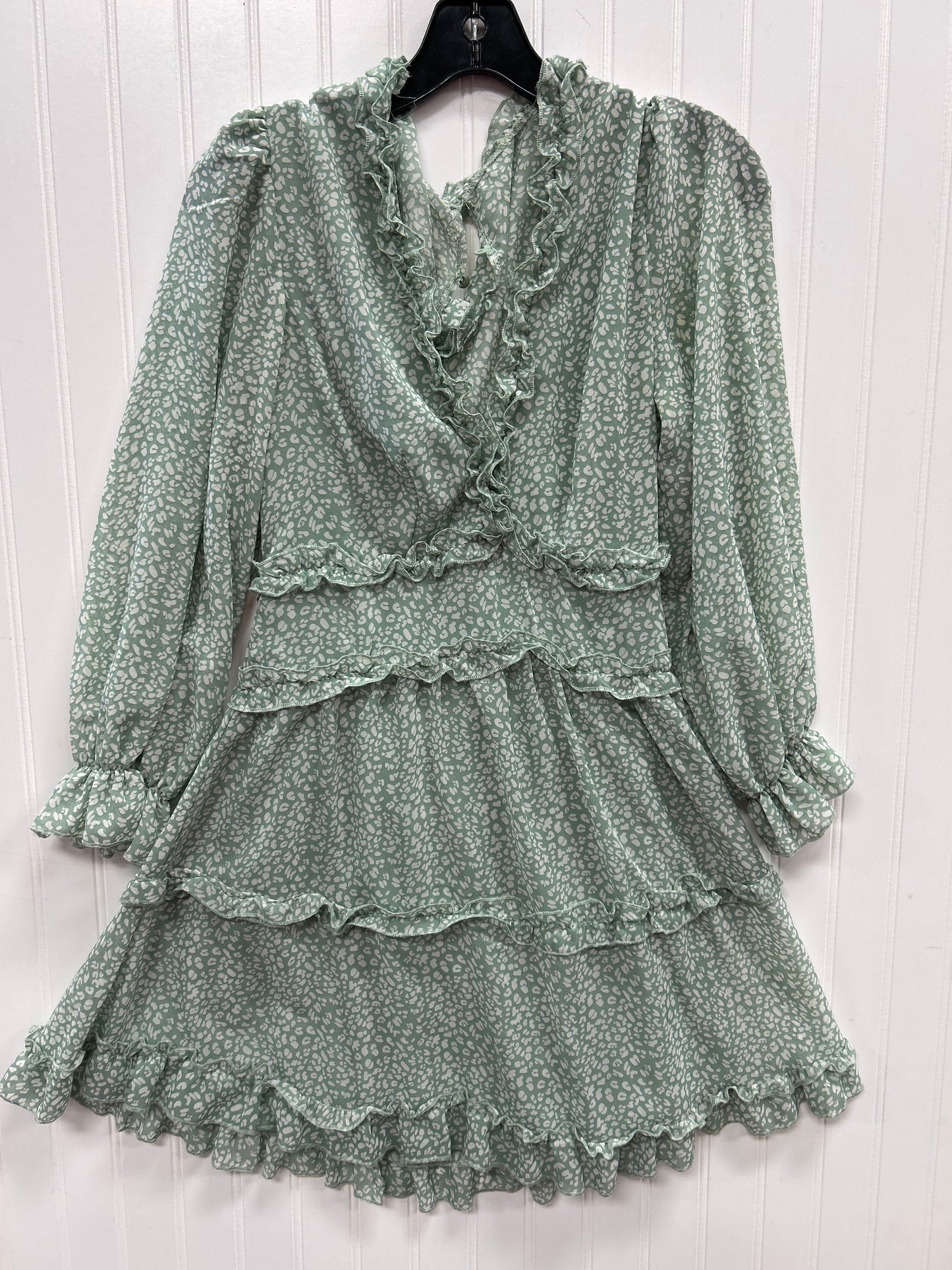 Dress Casual Midi By Cmc In Green, Size:M