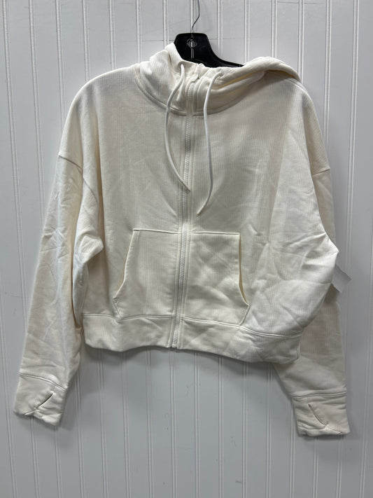 Athletic Sweatshirt Hoodie By All In Motion In Cream, Size:L
