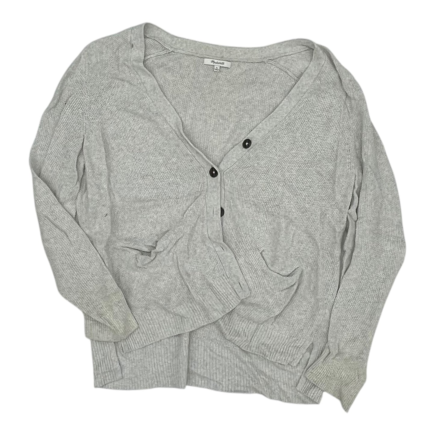 Sweater Cardigan By Madewell In Grey, Size:Xl