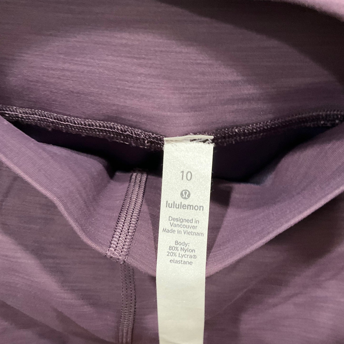 Athletic Leggings By Lululemon In Purple, Size: 10