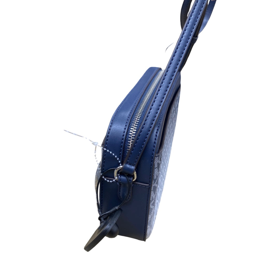 Handbag Designer By Michael Kors In Blue & White, Size:Small