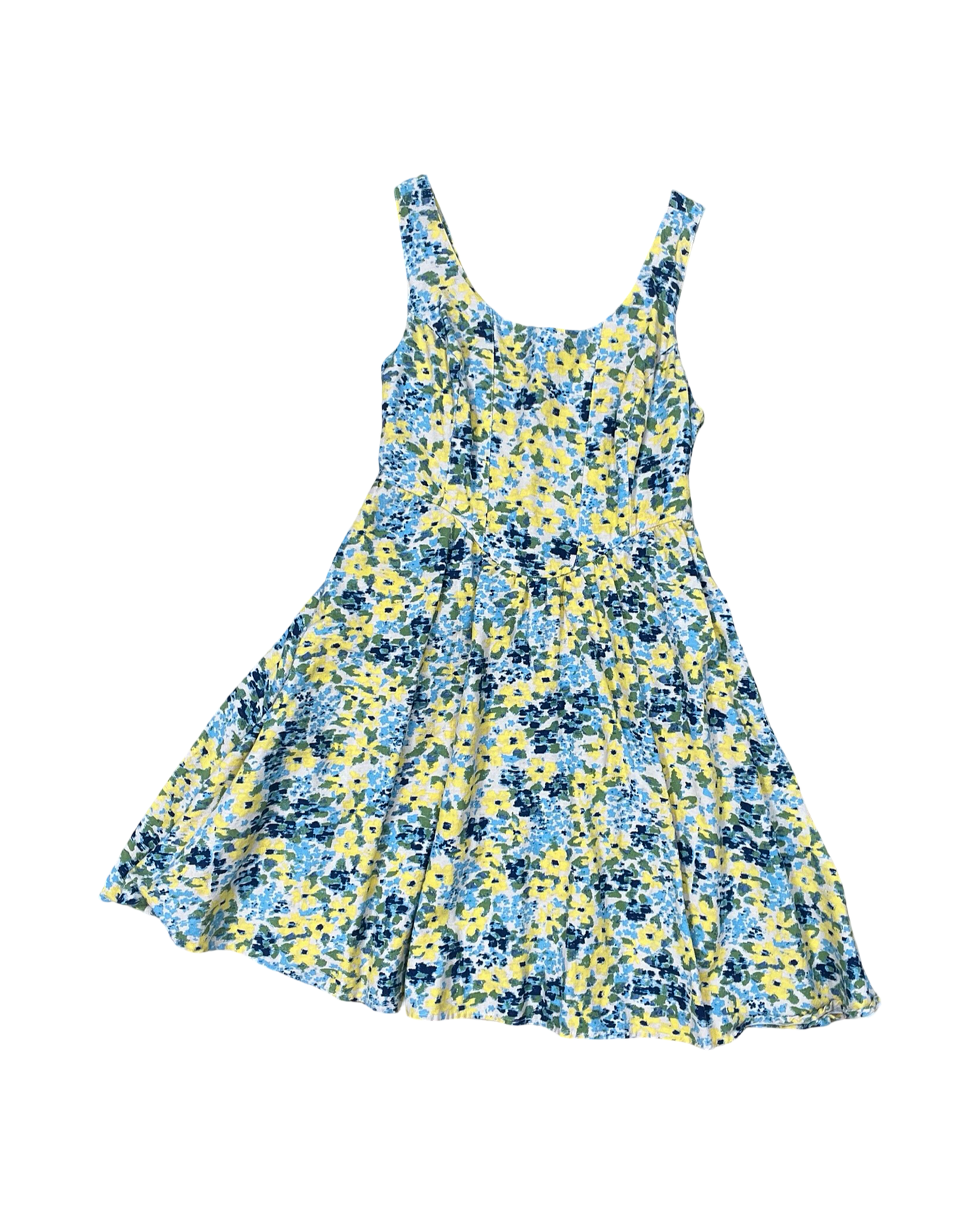 Dress Casual Midi By Sincerely Jules In Blue & Yellow, Size:S